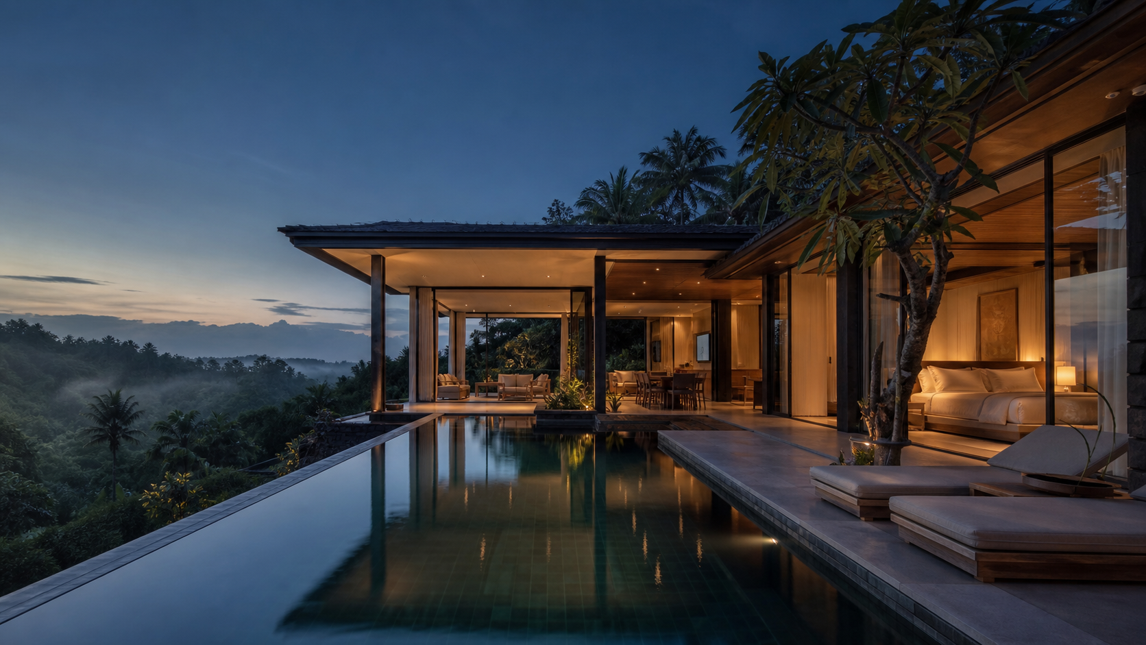 Tampilan utama Villa Awana
